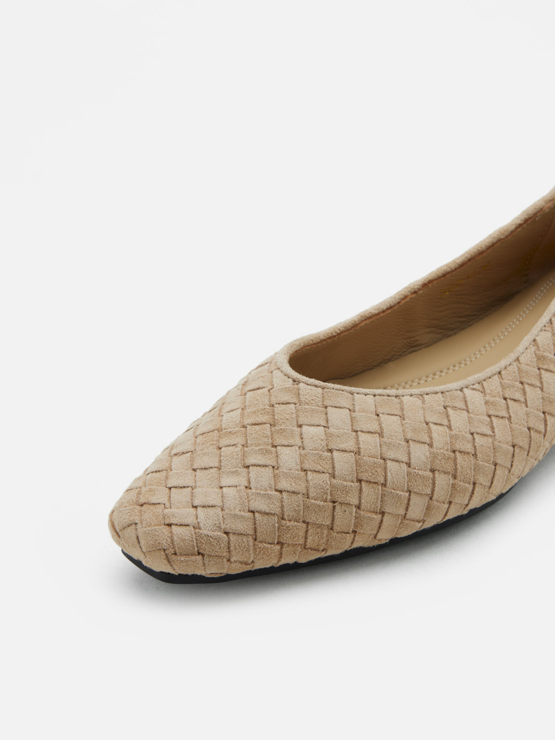 PAZZION, Geneva Woven Flats, Almond