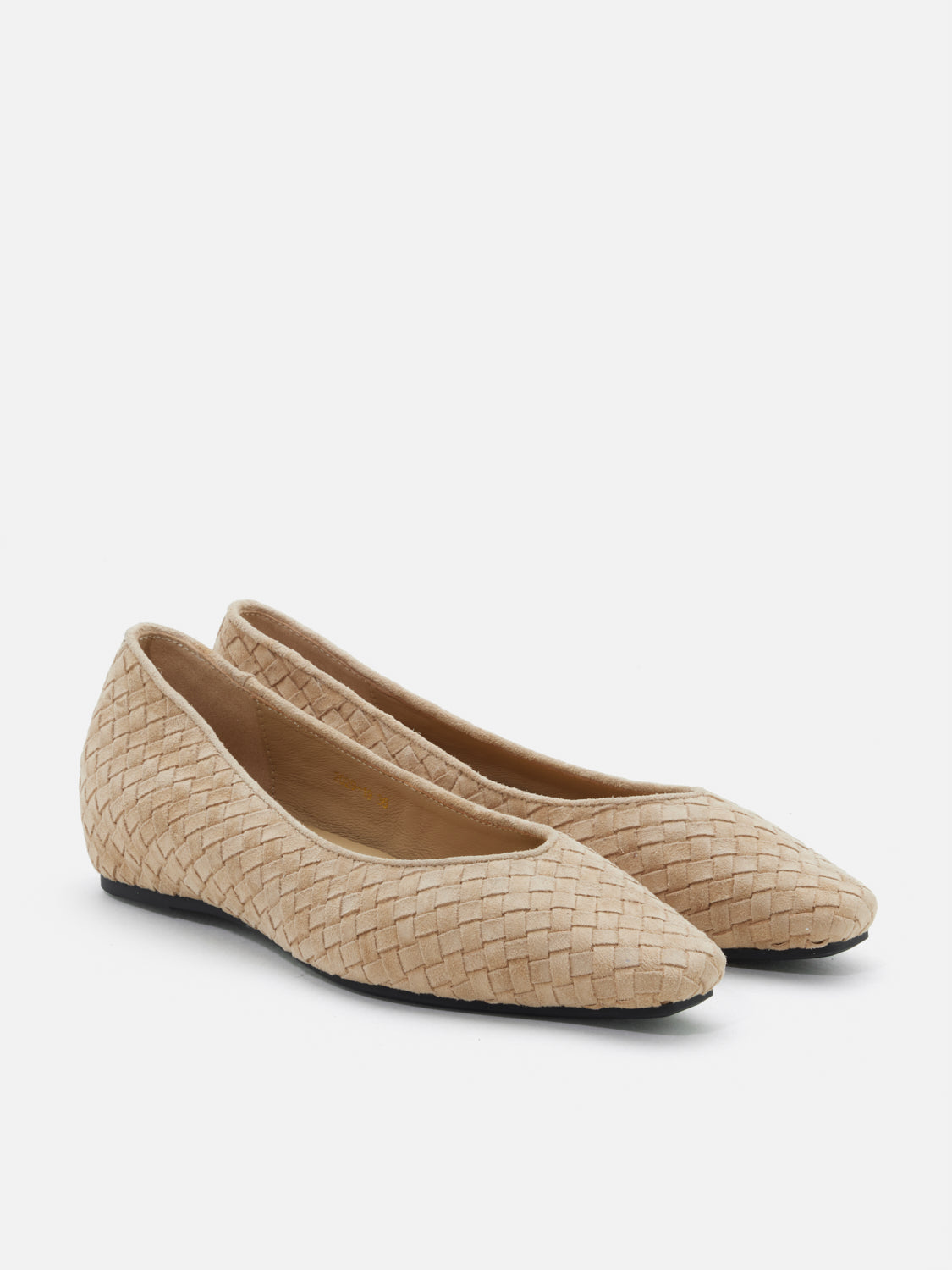 PAZZION, Geneva Woven Flats, Almond