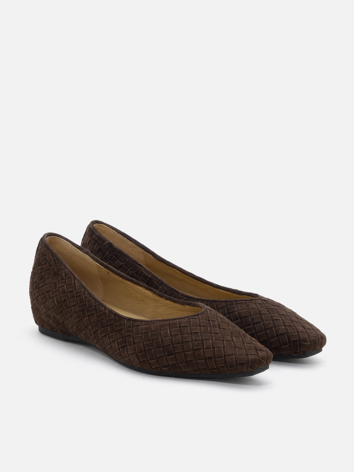 PAZZION, Geneva Woven Flats, Darkbrown