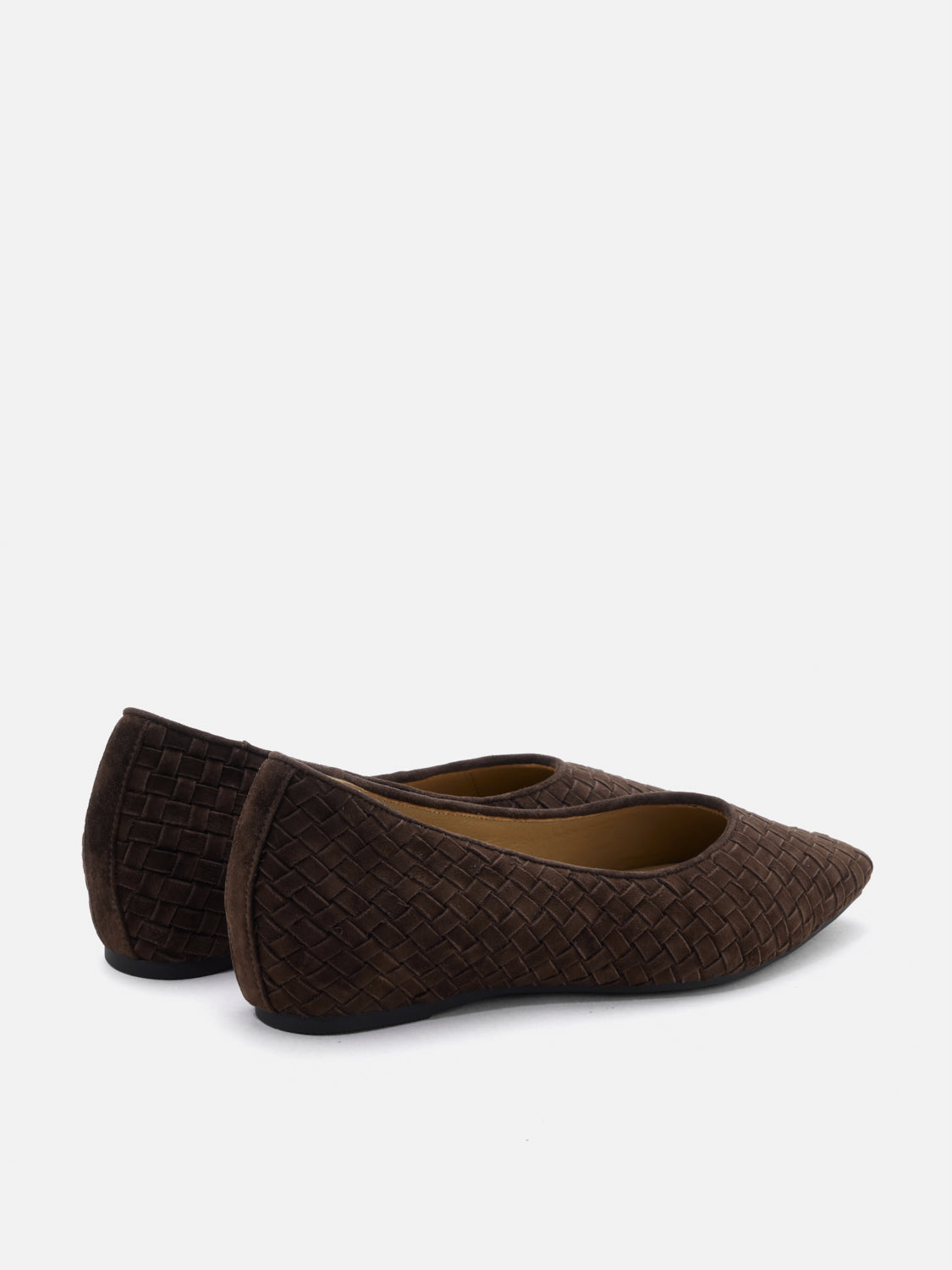 PAZZION, Geneva Woven Flats, Darkbrown