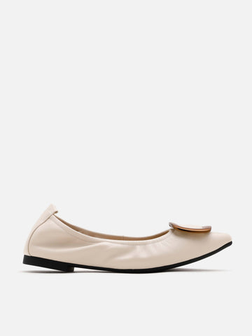 Gilda Brass Pointed Toe Flats