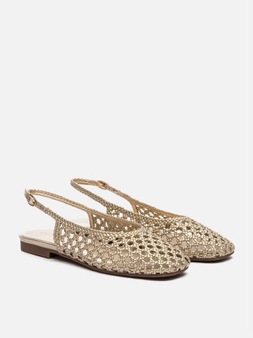 Ginevra Woven Slingback Flats