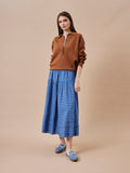 PAZZION, Glenda Denim Bow Moccasins, Lightblue