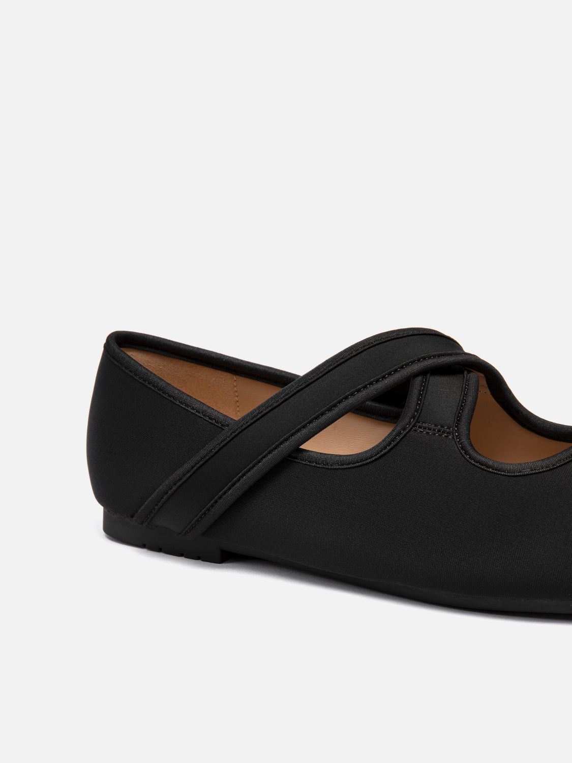 PAZZION, Gloria Criss Cross Flats, Black