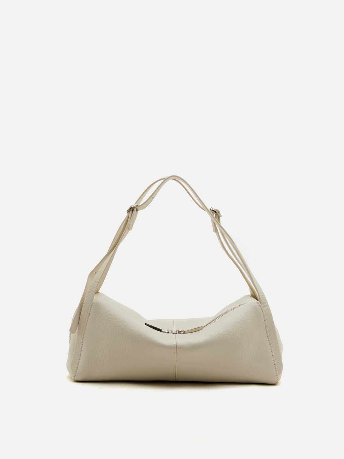 PAZZION, Gretchen Boxy Leather Bag, Beige
