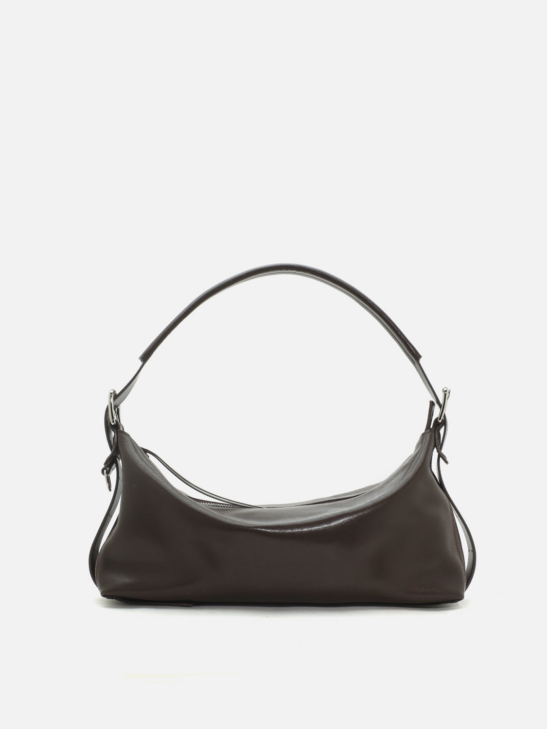 PAZZION, Greyson Leather Bag - Dark Brown, Brown