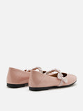 PAZZION, Guillame Braided Strap Patent Mary Janes, Pink