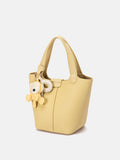 Haley.O Leather Charmed Bucket Bag