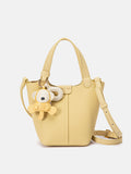 Haley.O Leather Charmed Bucket Bag
