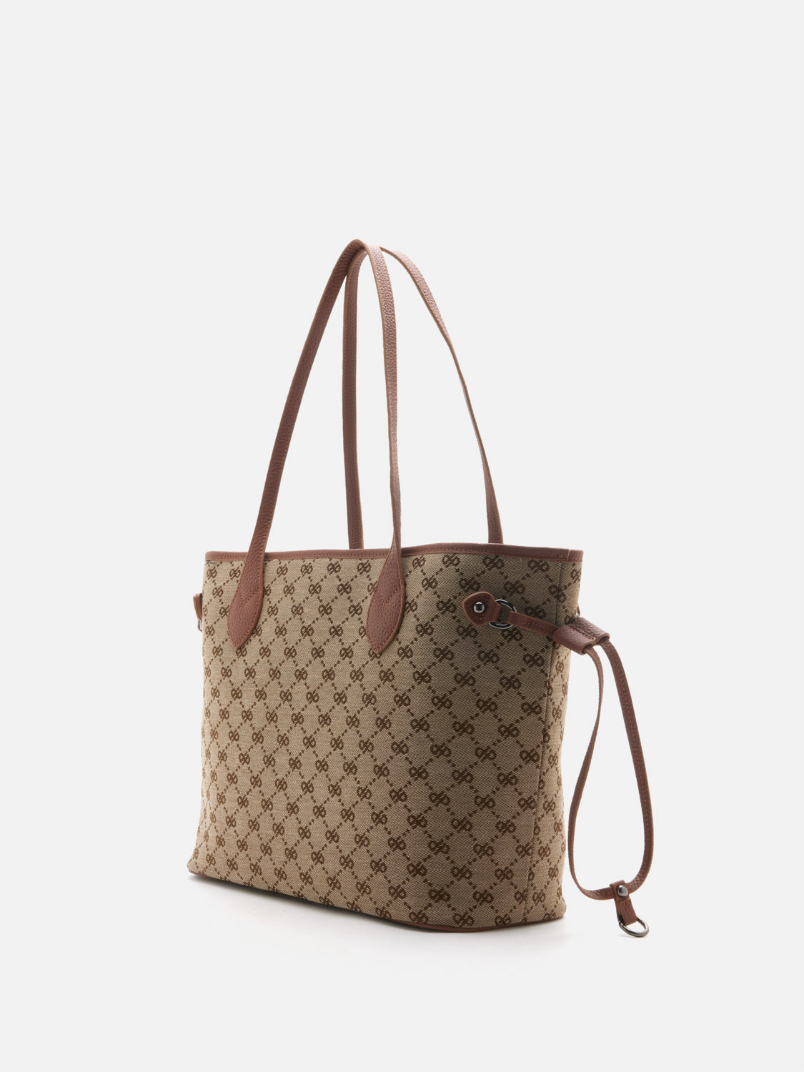 PAZZION, Hedi Monogram Tote, Brown