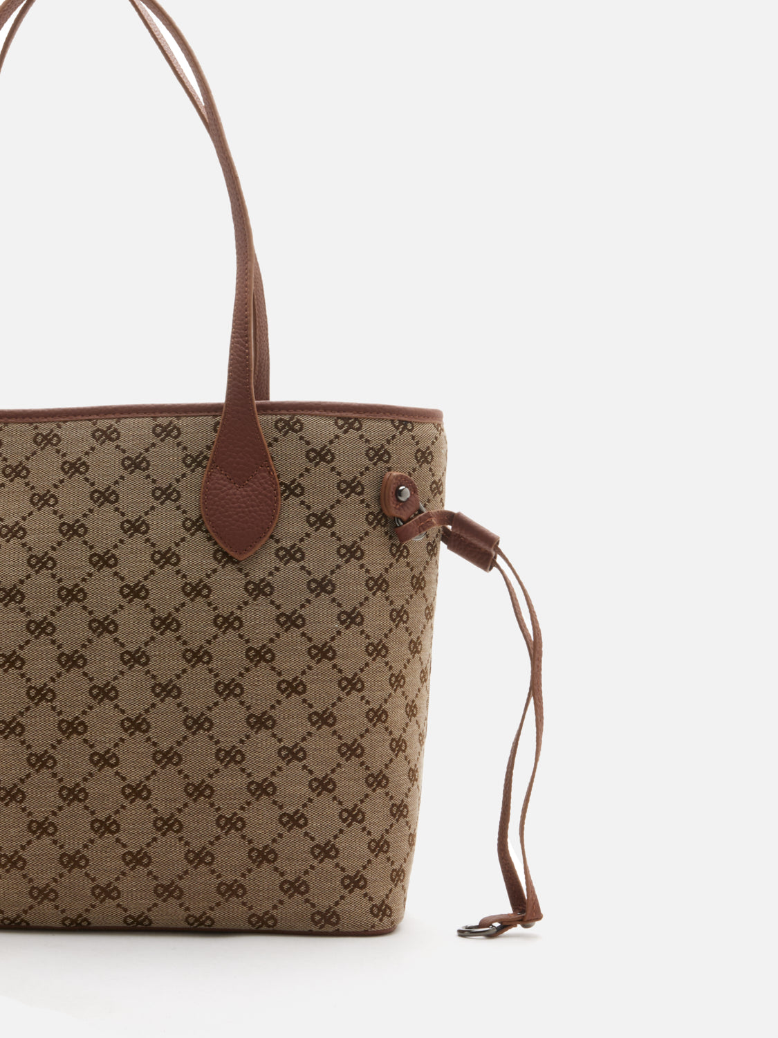 PAZZION, Hedi Monogram Tote, Brown