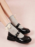 PAZZION, Helena Brogue Mary Janes, Black