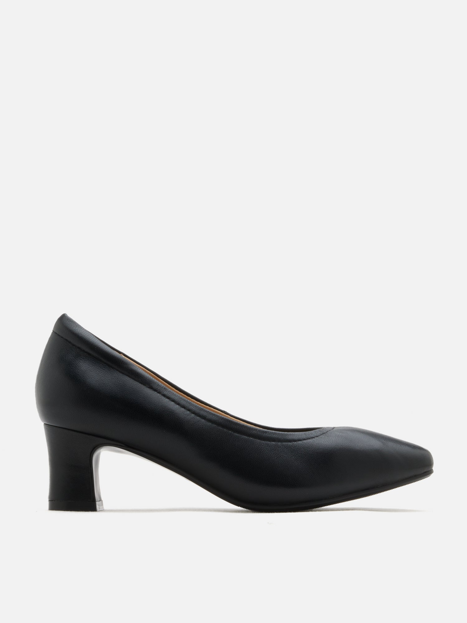 PAZZION, Herve Square Toe Low Heels, Black