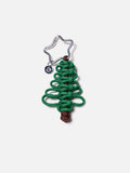 PAZZION, Holly Christmas Tree Keycharm, Brown