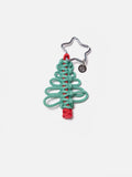 PAZZION, Holly Christmas Tree Keycharm, Red
