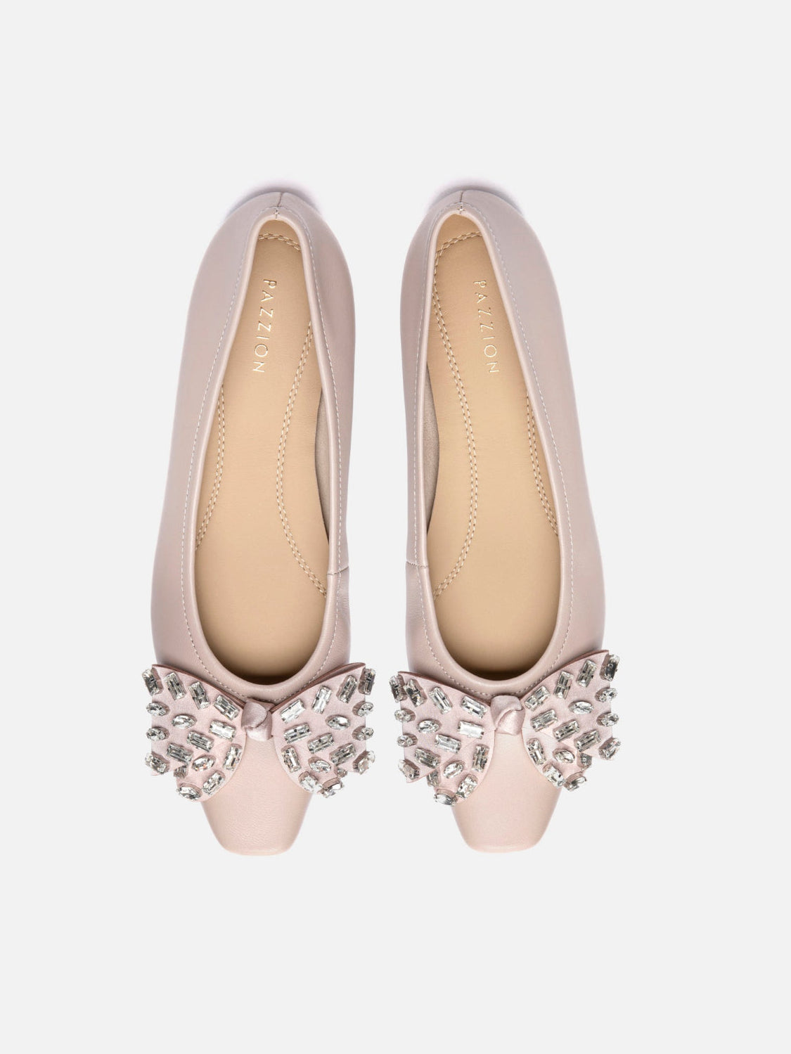 Halisse Diamante Bow Leather Flats