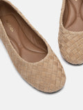PAZZION, Imani Woven Flats, Almond