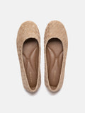 PAZZION, Imani Woven Flats, Almond