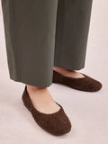 PAZZION, Imani Woven Flats, Darkbrown