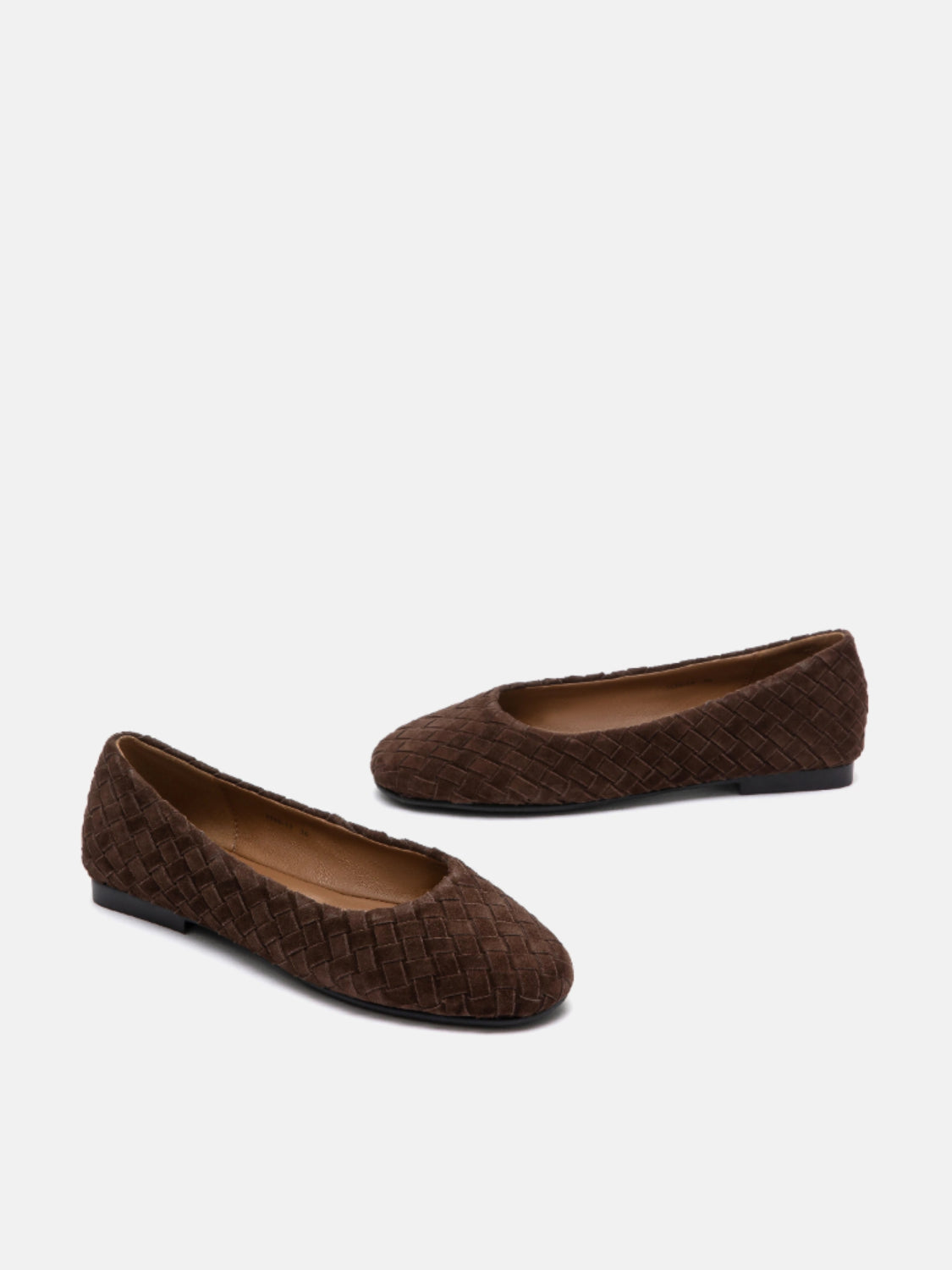 PAZZION, Imani Woven Flats, Darkbrown