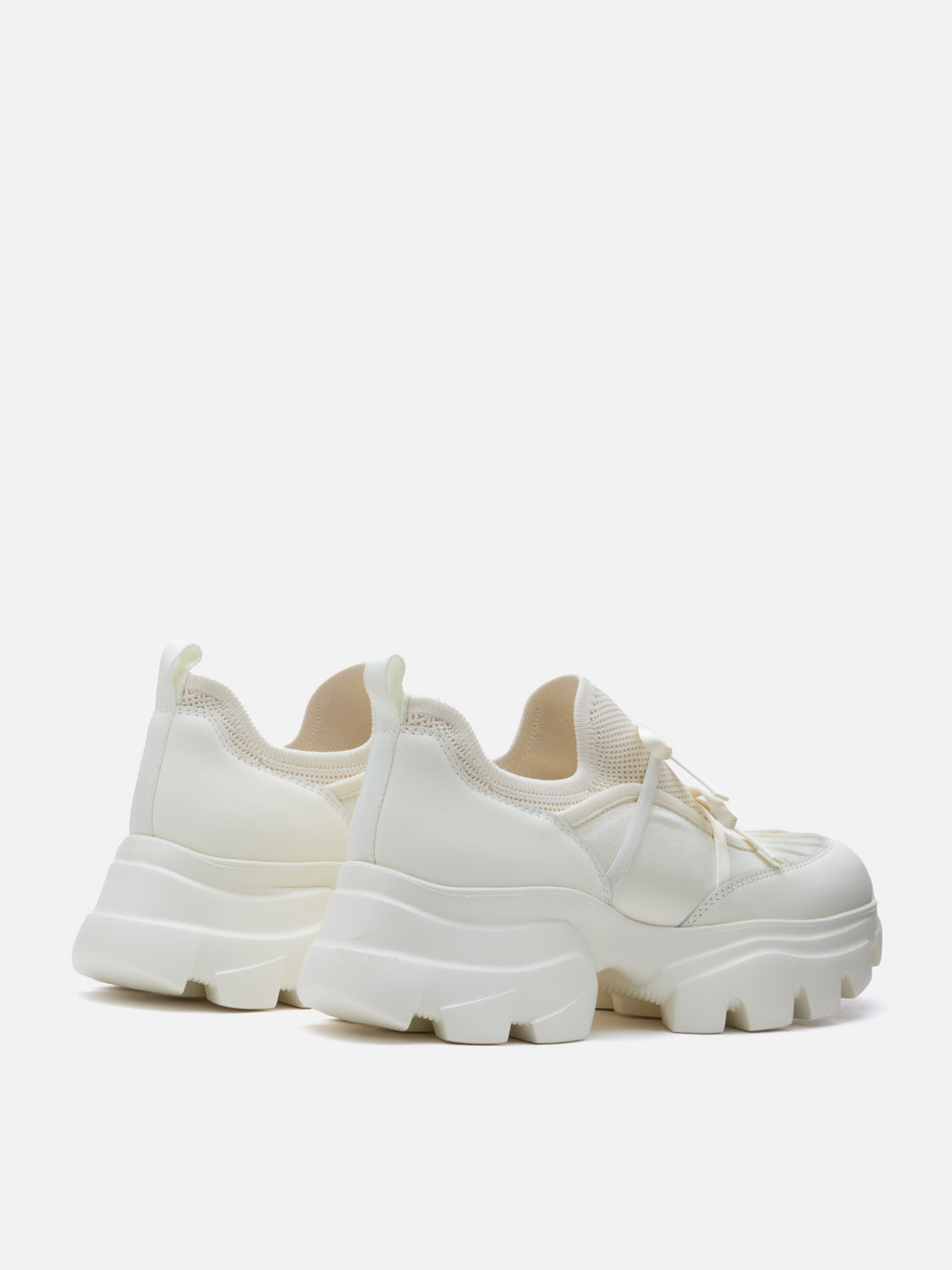 PAZZION, Imogen Bow Sneakers, Beige