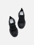 PAZZION, Imogen Bow Sneakers, Black