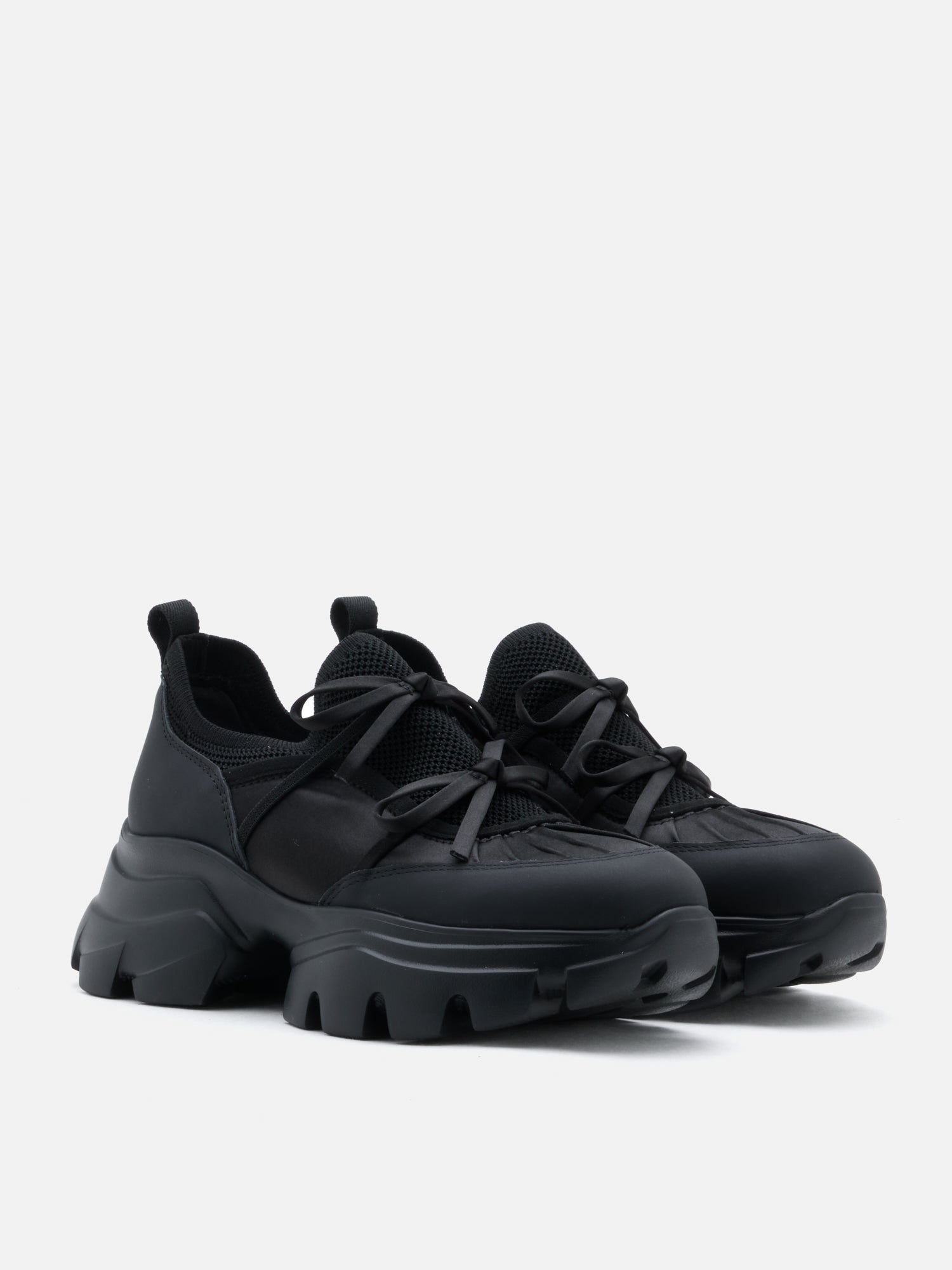 PAZZION, Imogen Bow Sneakers, Black
