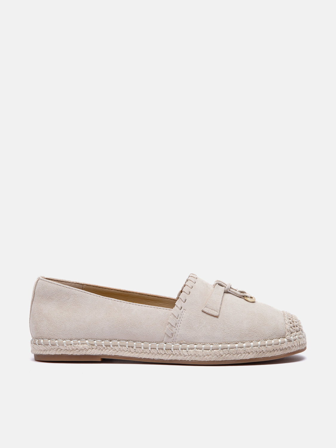 PAZZION, Inyssa Suede Tassel Espadrilles, Almond