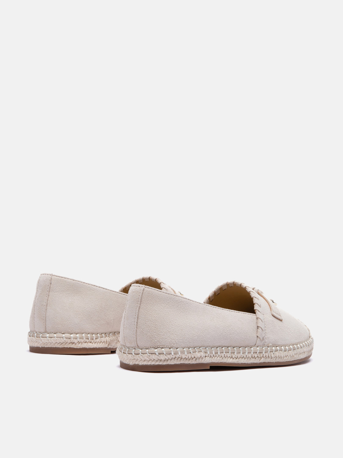 PAZZION, Inyssa Suede Tassel Espadrilles, Almond