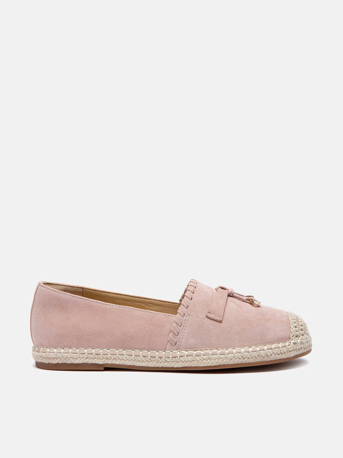 PAZZION, Inyssa Suede Tassel Espadrilles, Pink