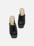 PAZZION, Isha Chunky Platform Heels, Black