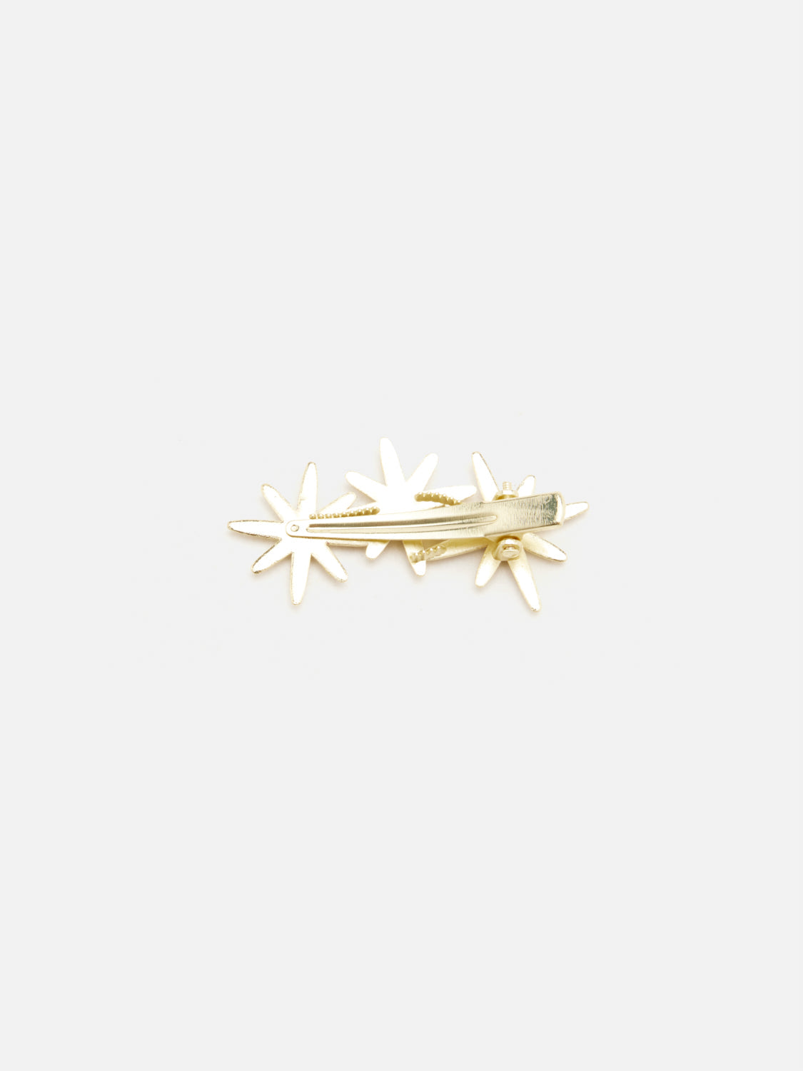 PAZZION, Isla Crystal Embellished Starry Hair Clip, Gold