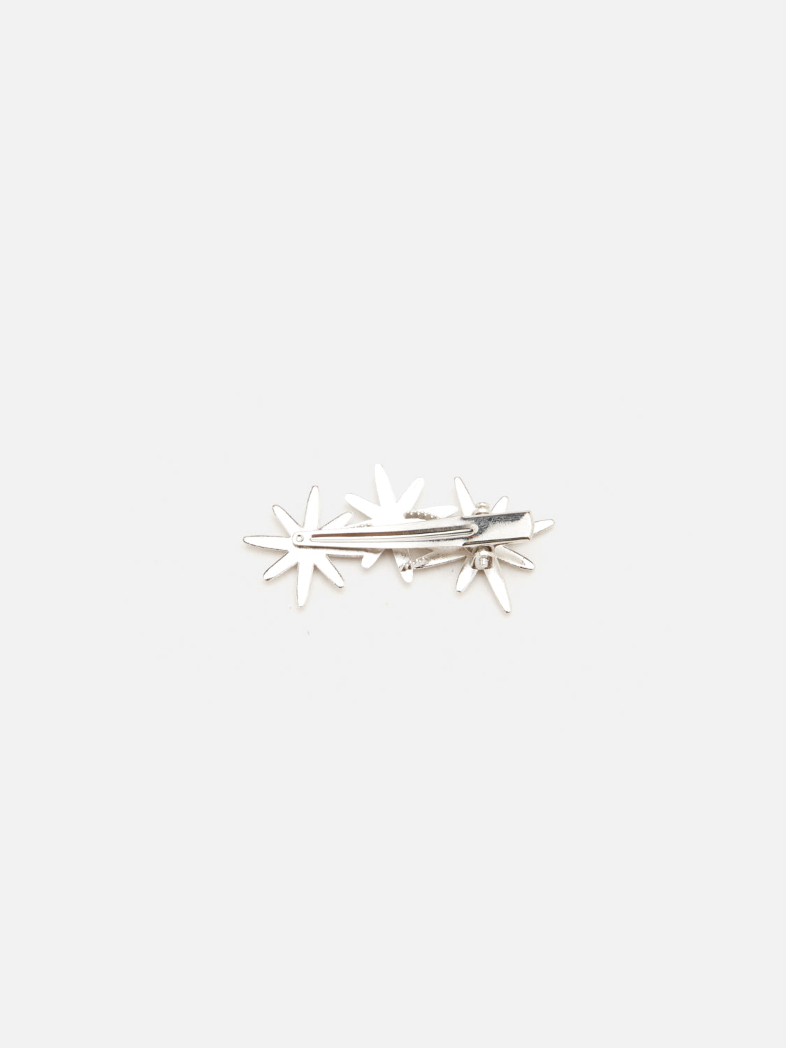 PAZZION, Isla Crystal Embellished Starry Hair Clip, Silver