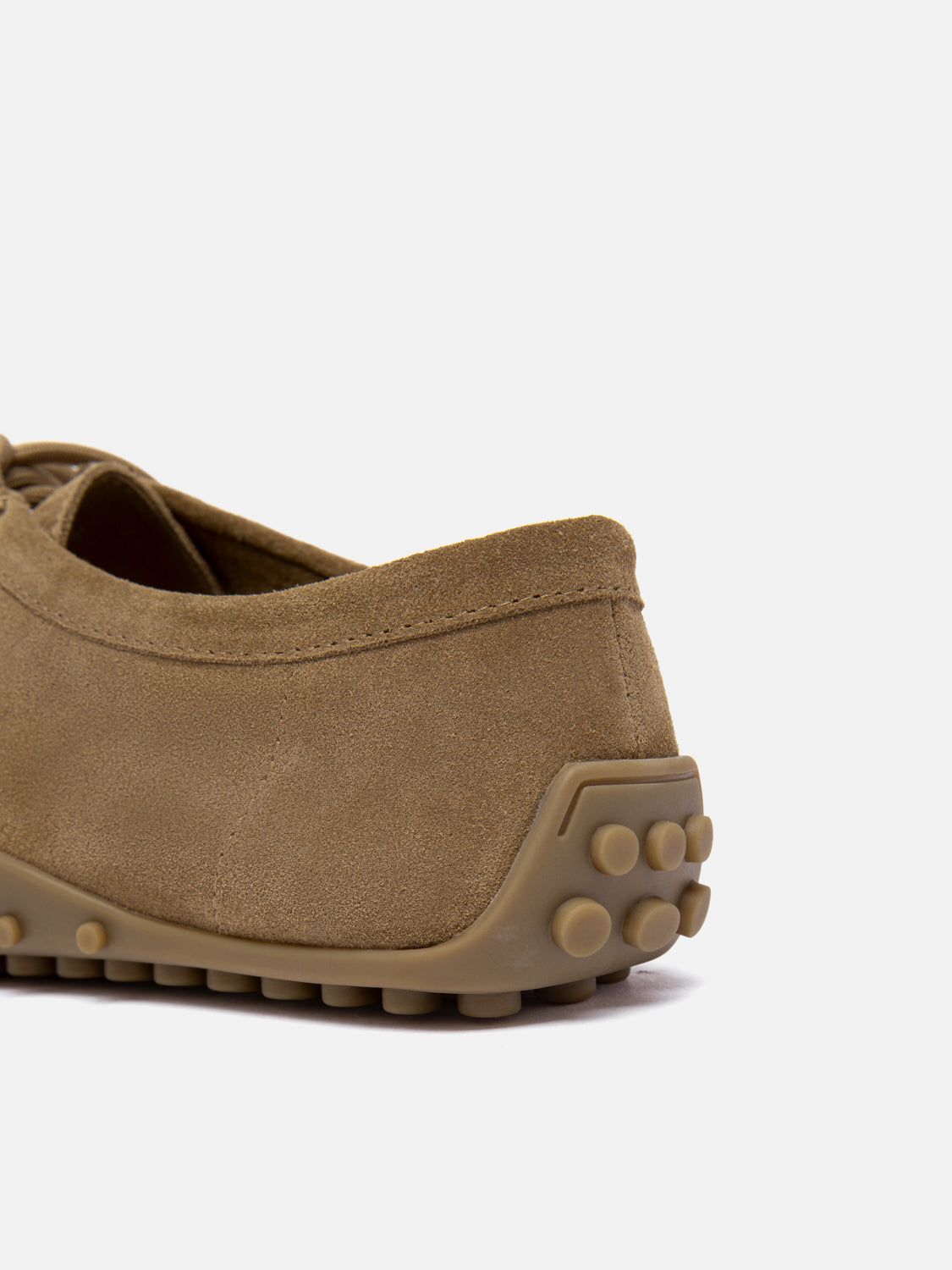 PAZZION, Isla Laced Up Suede Loafers, Brown