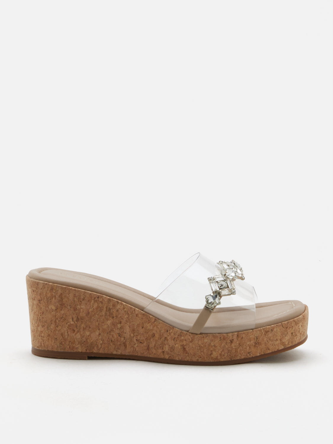 PAZZION, Jaida Diamante Wedges, Almond