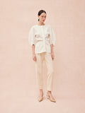 PAZZION, Janessa Pointed Toe Heels, Champagne
