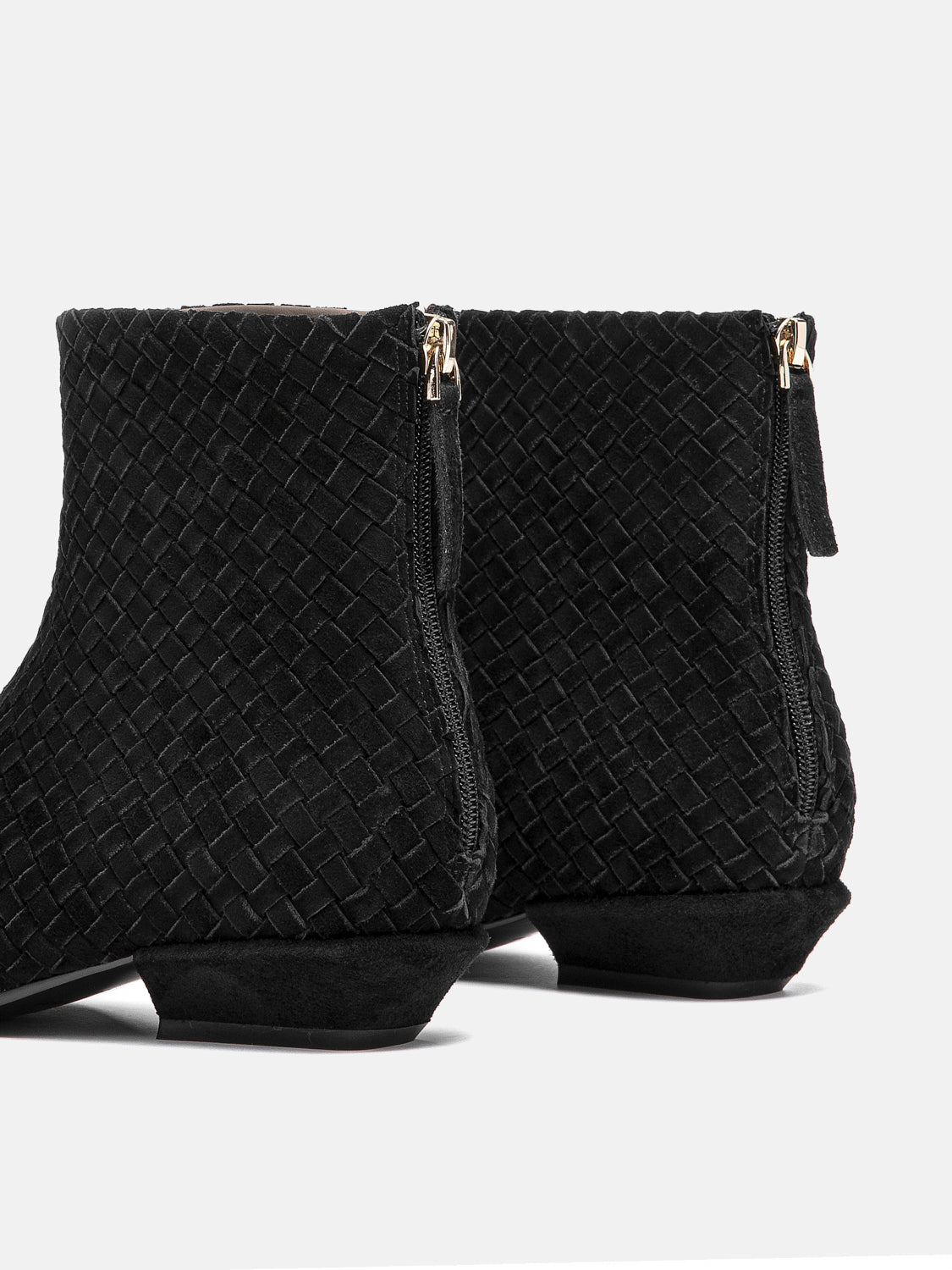 PAZZION, Jeanette Suede Ankle Boots, Black
