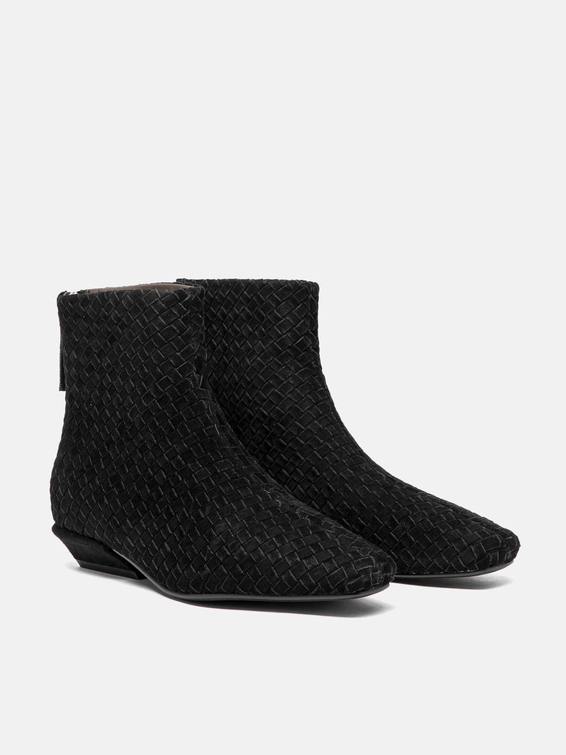 PAZZION, Jeanette Suede Ankle Boots, Black