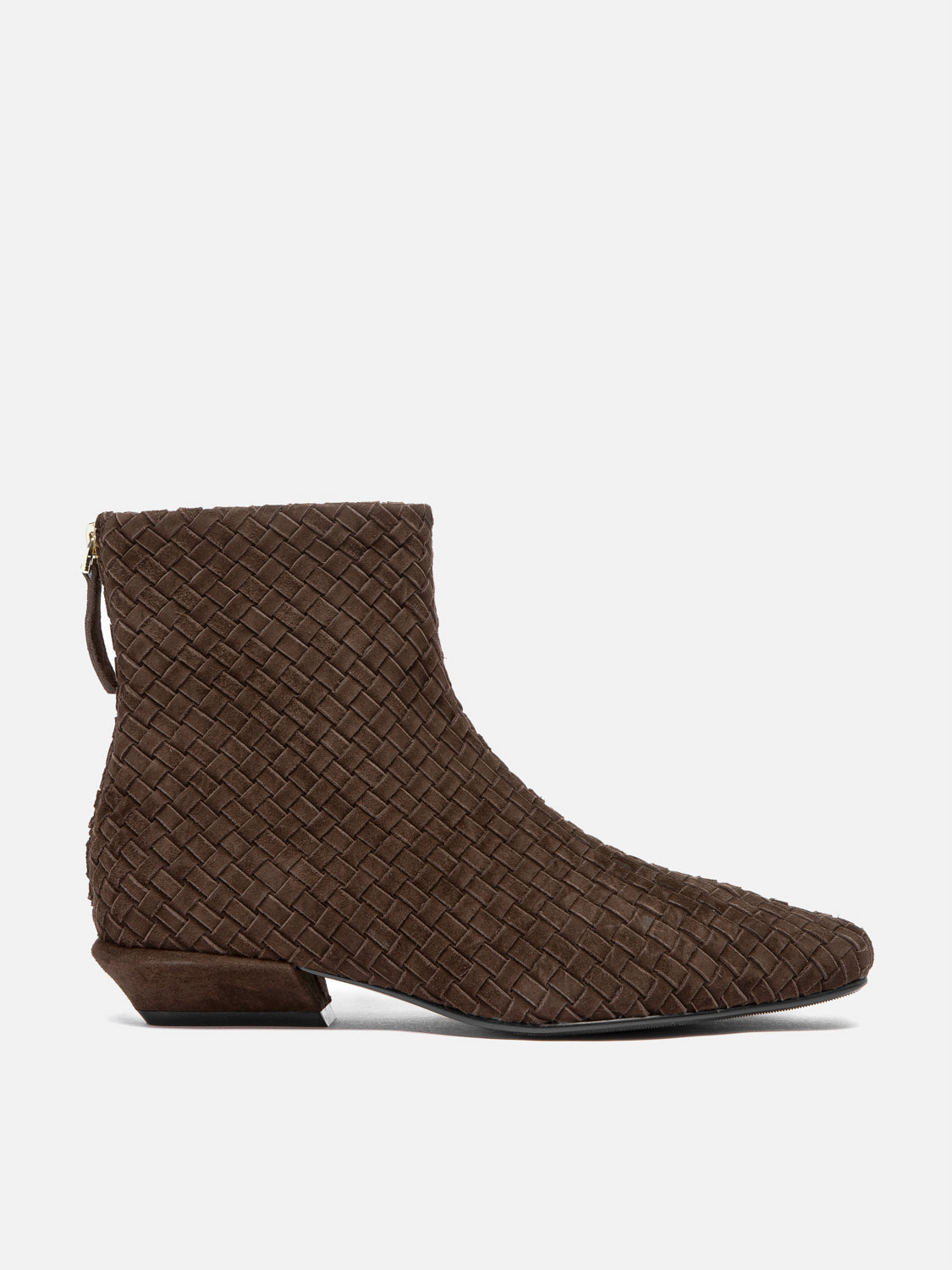 PAZZION, Jeanette Suede Ankle Boots, Darkbrown