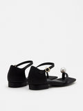 PAZZION, Kailyn Pearl Sandals, Black