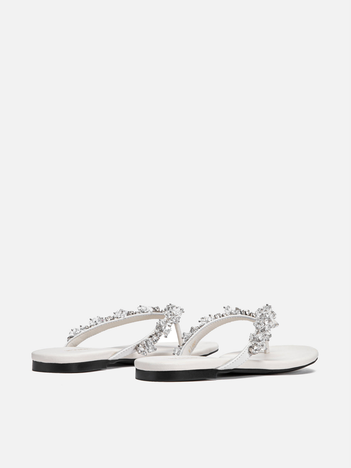PAZZION, Karessia Diamante Embellished Sandals, Beige
