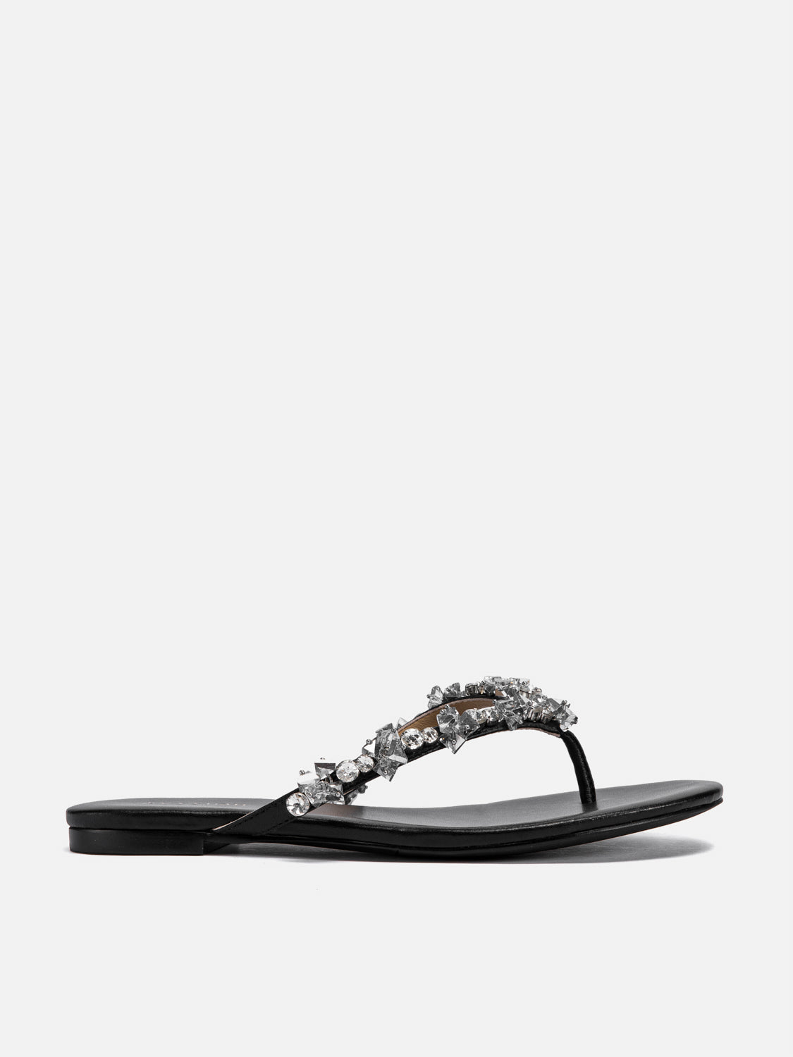 PAZZION, Karessia Diamante Embellished Sandals, Black