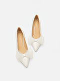 PAZZION, Kylie Tulle Bow Heels, Beige