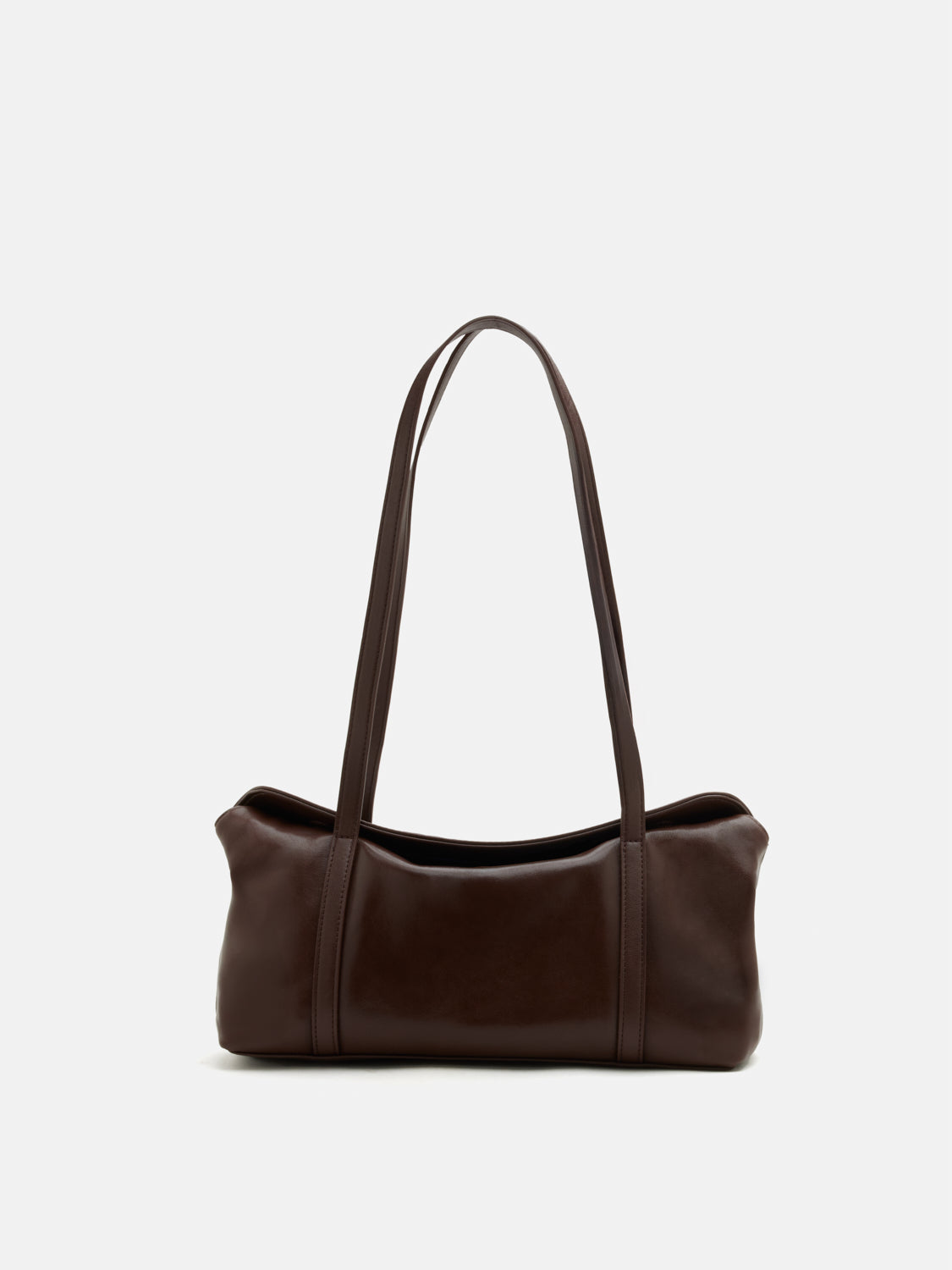 PAZZION, Kyravelle Leather Shoulder Bag, Darkbrown