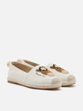 PAZZION, Larisse Horse Motif Espadrilles, Beige