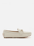 PAZZION, Lica Tie Buckle Moccasin, Beige