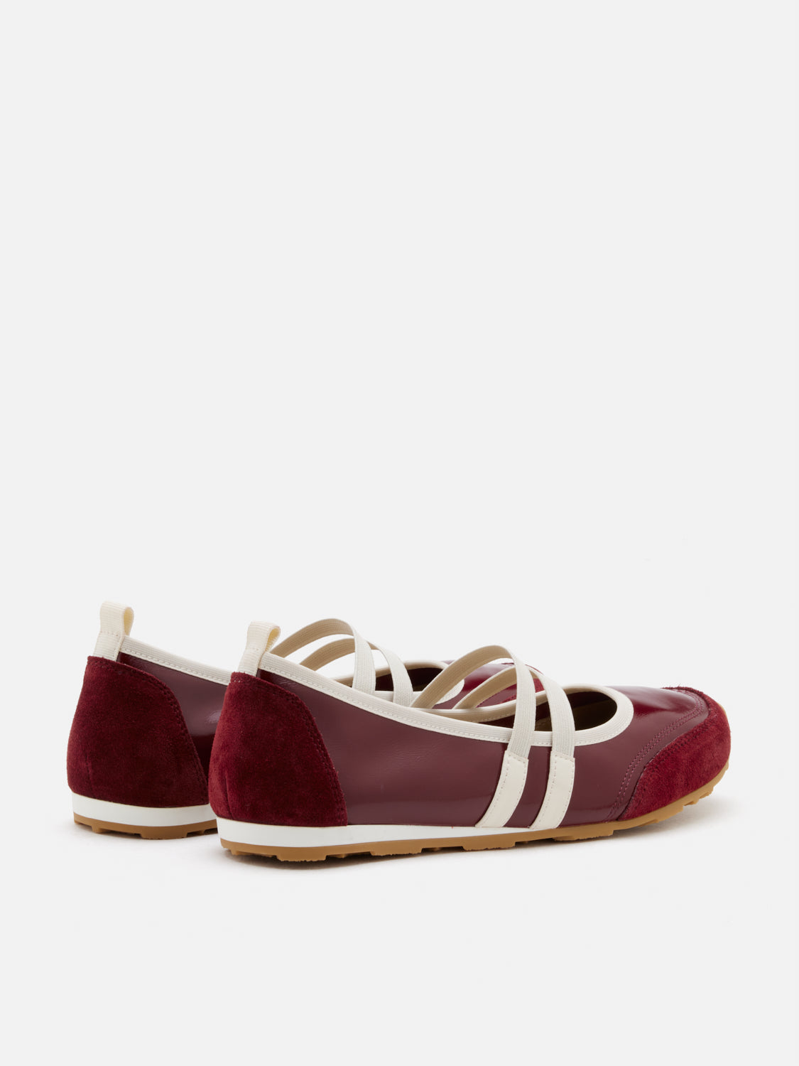 PAZZION, Liravelle Double-Strap Suede Mary Janes, Wine