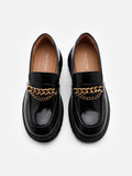 PAZZION, Lucia Platform Loafers, Black