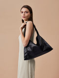 PAZZION, Lucia Slouchy Shoulder Bag, Black