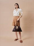 PAZZION, Lucia Slouchy Shoulder Bag, Brown